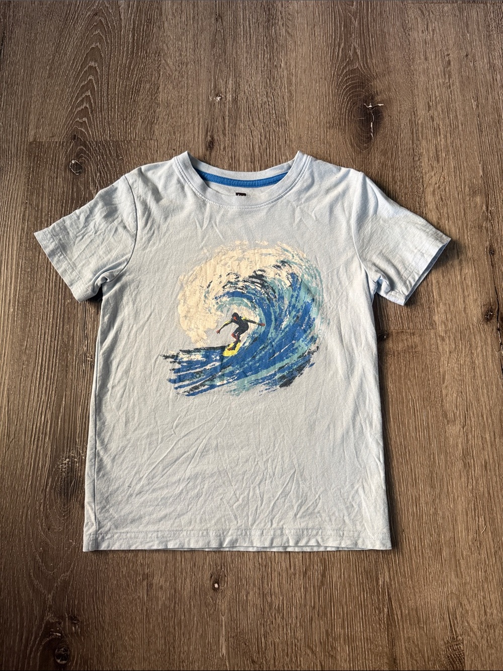 Tea Collection Boys Blue | Surf Short Sleeve Shirt size: 8